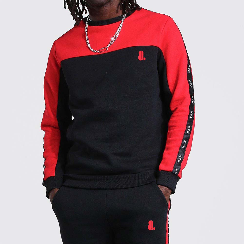 Block Pull Over Track Suit Men