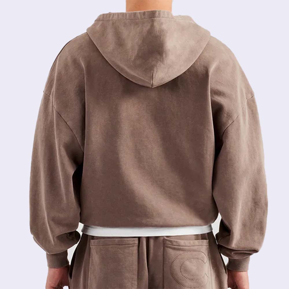 Acid Wash Zipper Track Suit Men - Image 5