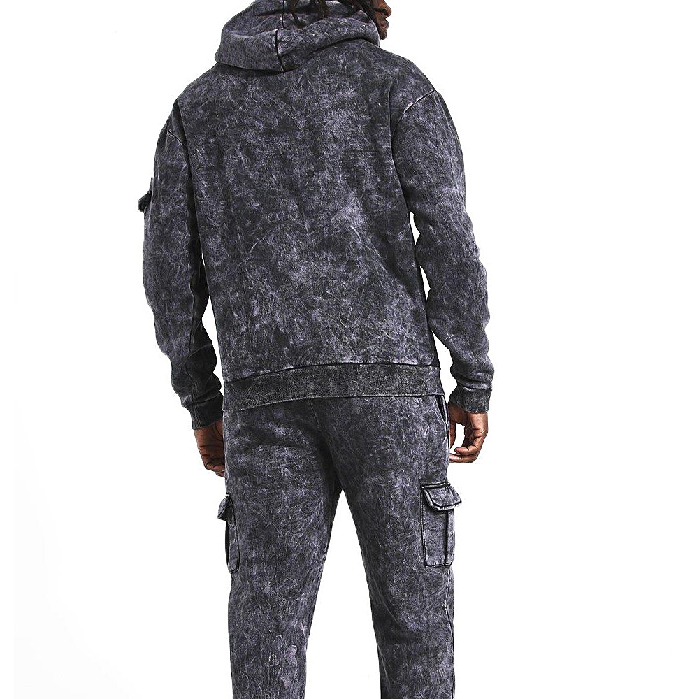 Acid Wash Pull Over Track Suit Men - Image 5