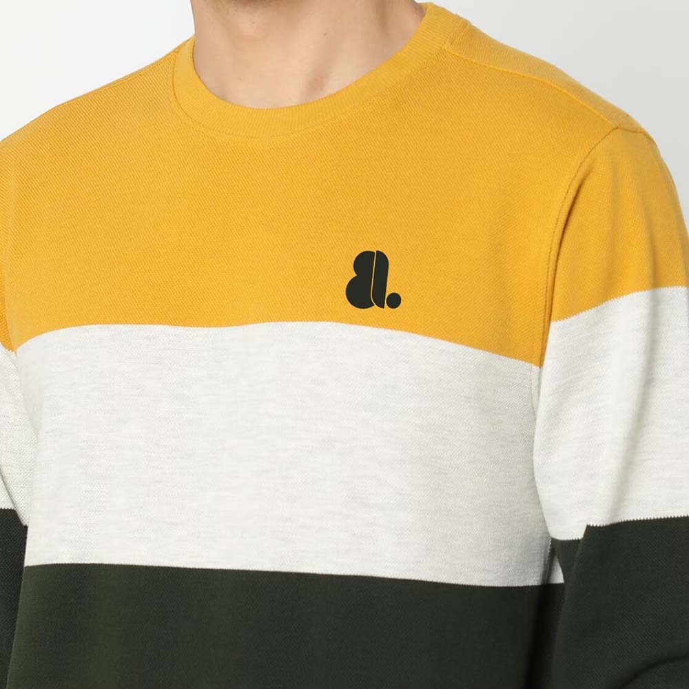 Men Block Sweat Shirt - Image 5