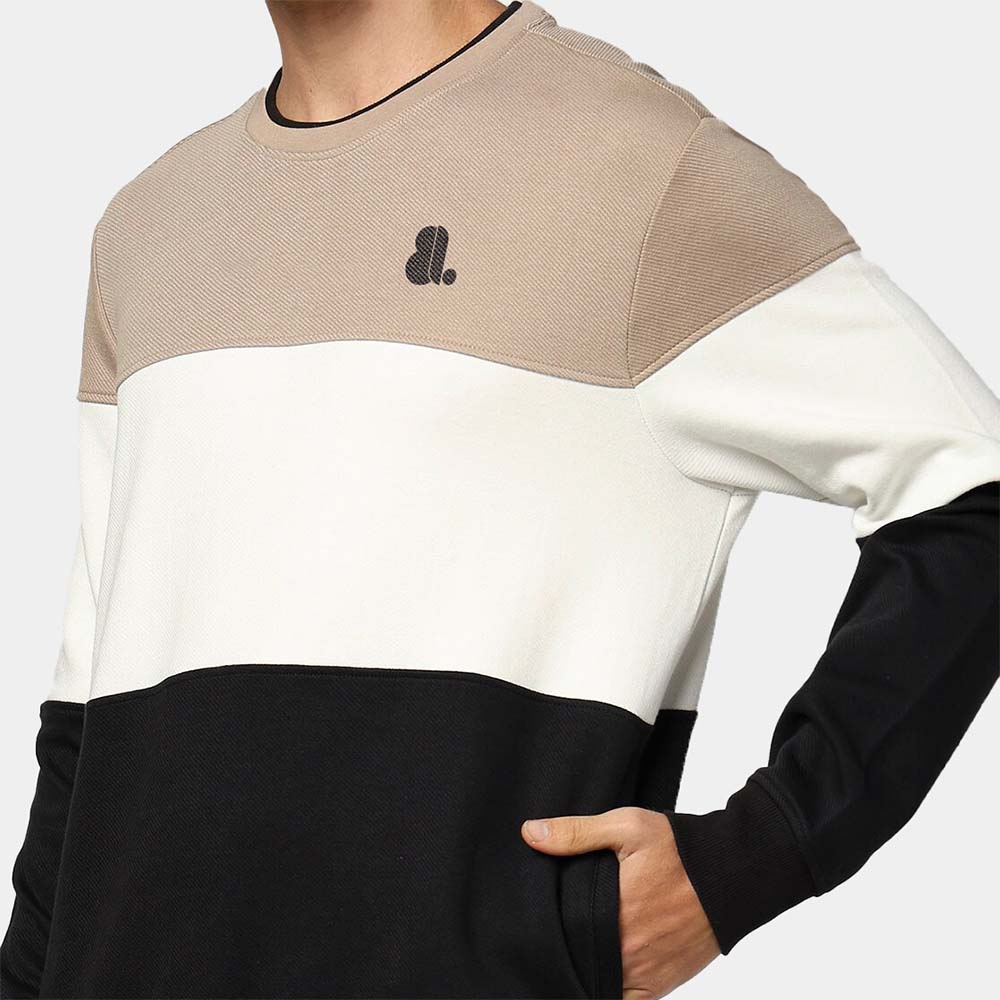 Men Block Sweat Shirt - Image 5
