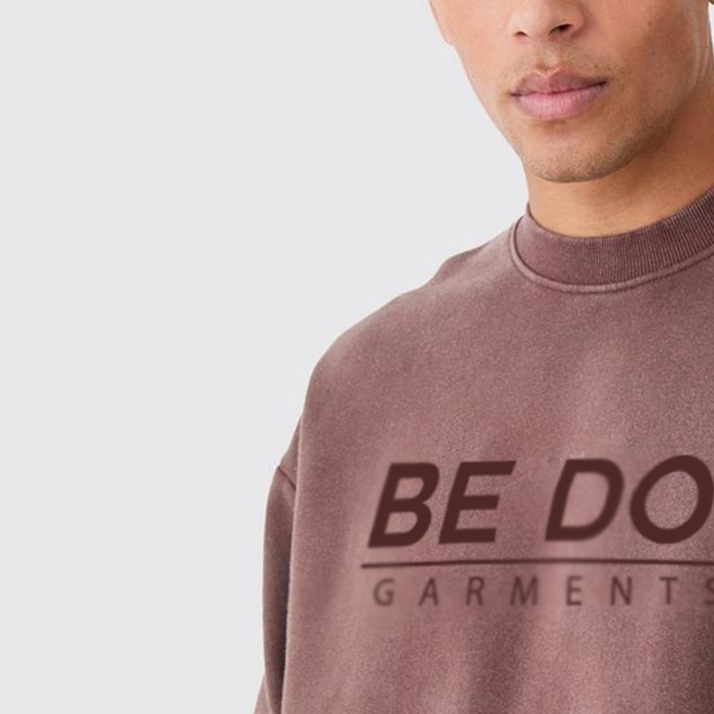 Men Acid Wash Sweat Shirt - Image 5