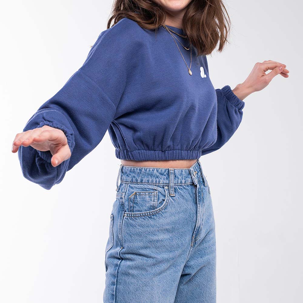 Women Crop Top Sweatshirt - Image 3