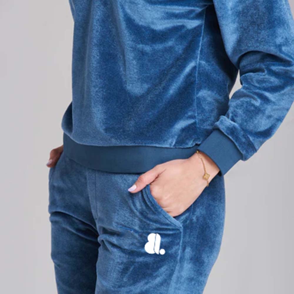 Single Color Zipper Track Suit Women - Image 5