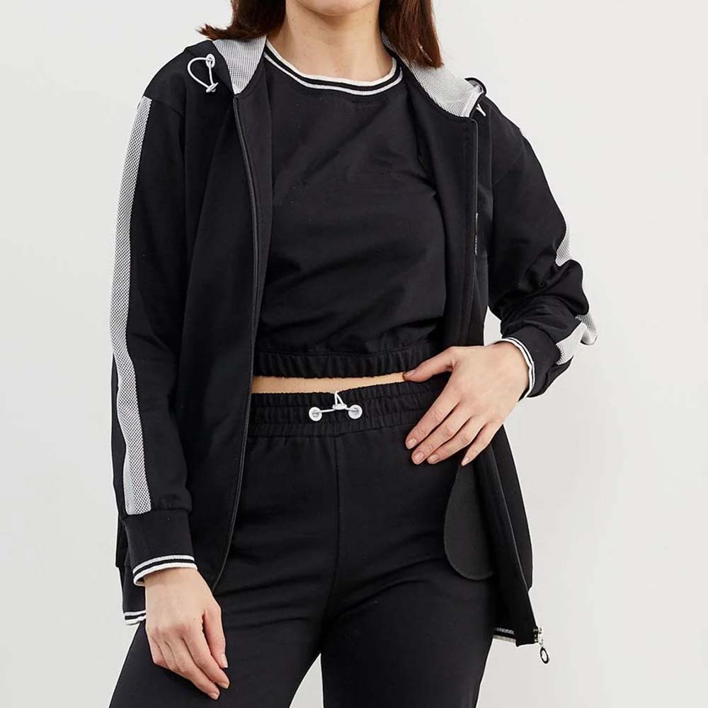 Block Zipper Track Suit Women - Image 4