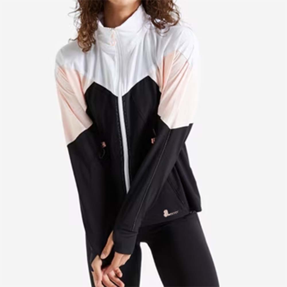 Block Zipper Track Suit Women