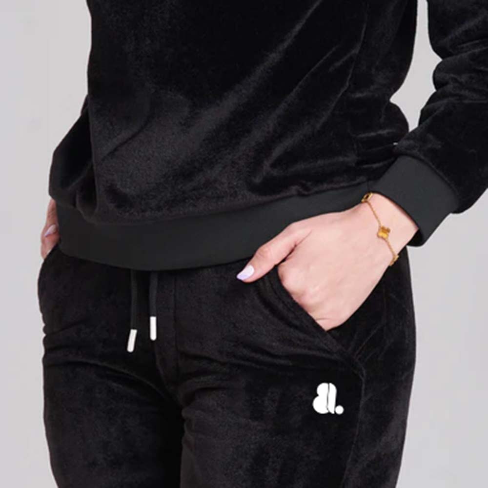 Single Color Zipper Track Suit Women - Image 5