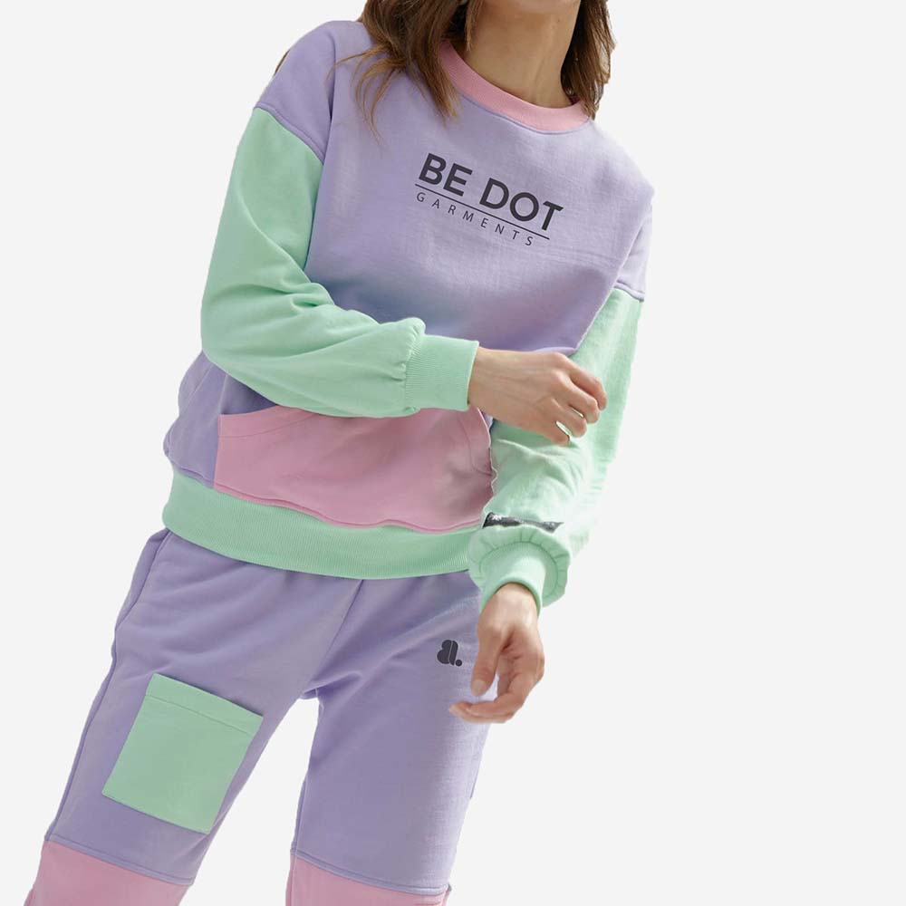 Block Pull Over Track Suit Women
