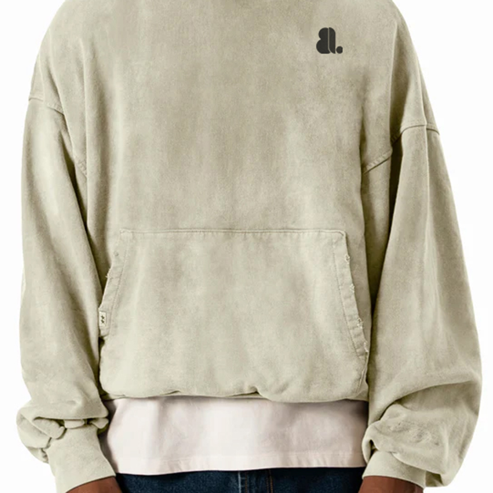Acid Wash Pullover Hoodie Men - Image 6