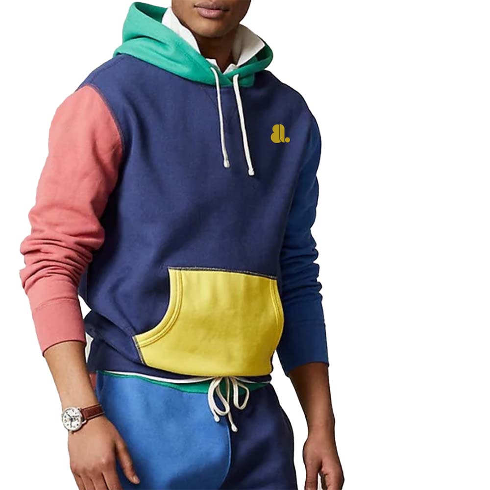 Block Pull Over Hoodie Men - Image 3