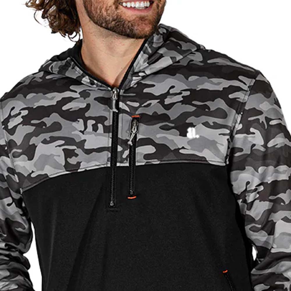 Block Zipper Hoodie Men - Image 3