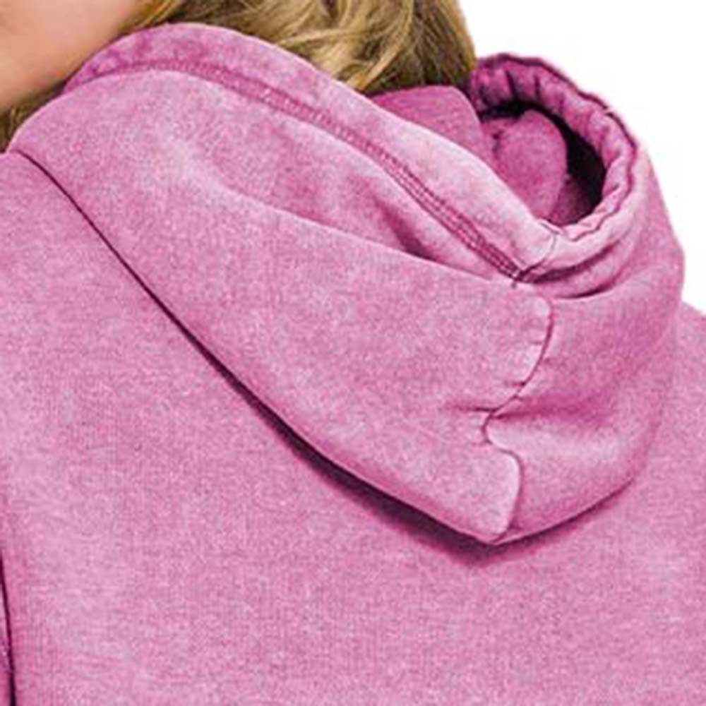 Acid Wash Pullover Hoodie Women - Image 6