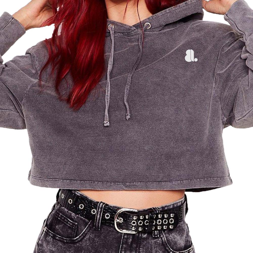 Acid Wash Pullover Hoodie Women - Image 4
