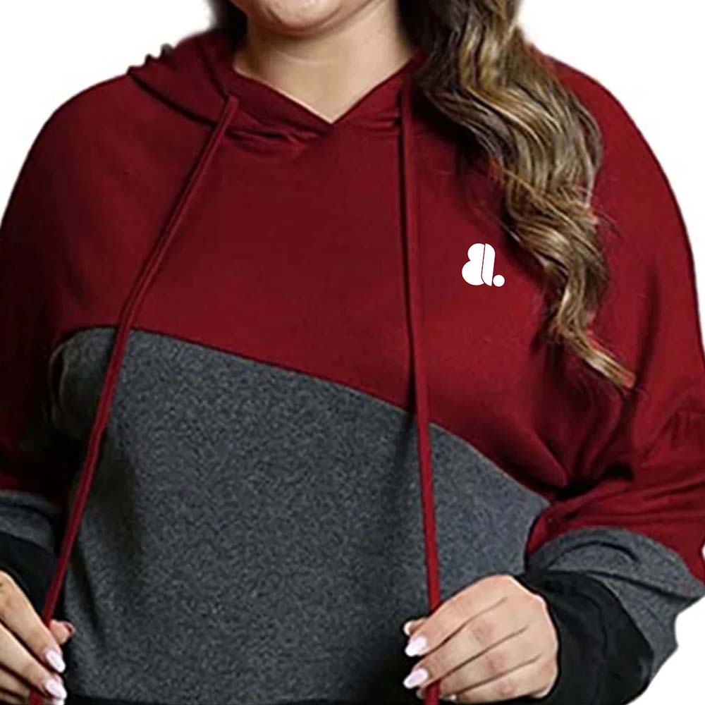 Blok Pull Over Hoodie Women - Image 5