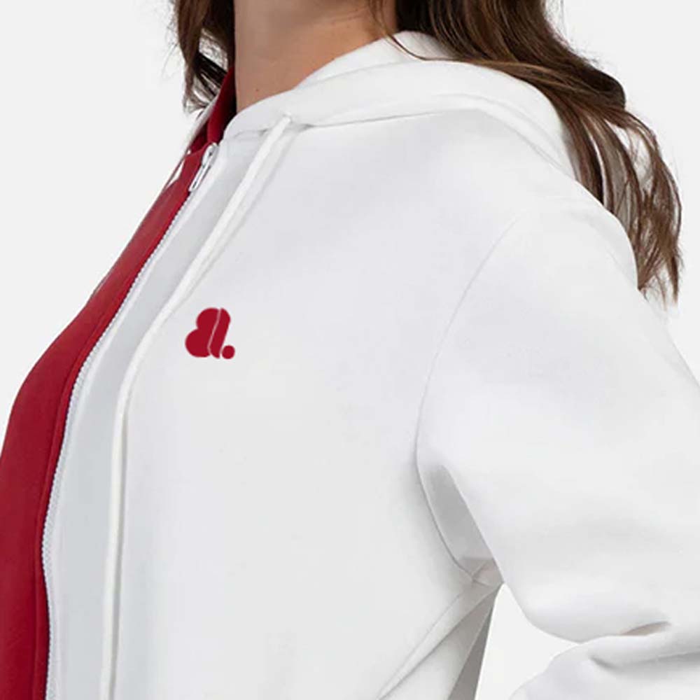 Blok Zipper Hoodie Women - Image 5