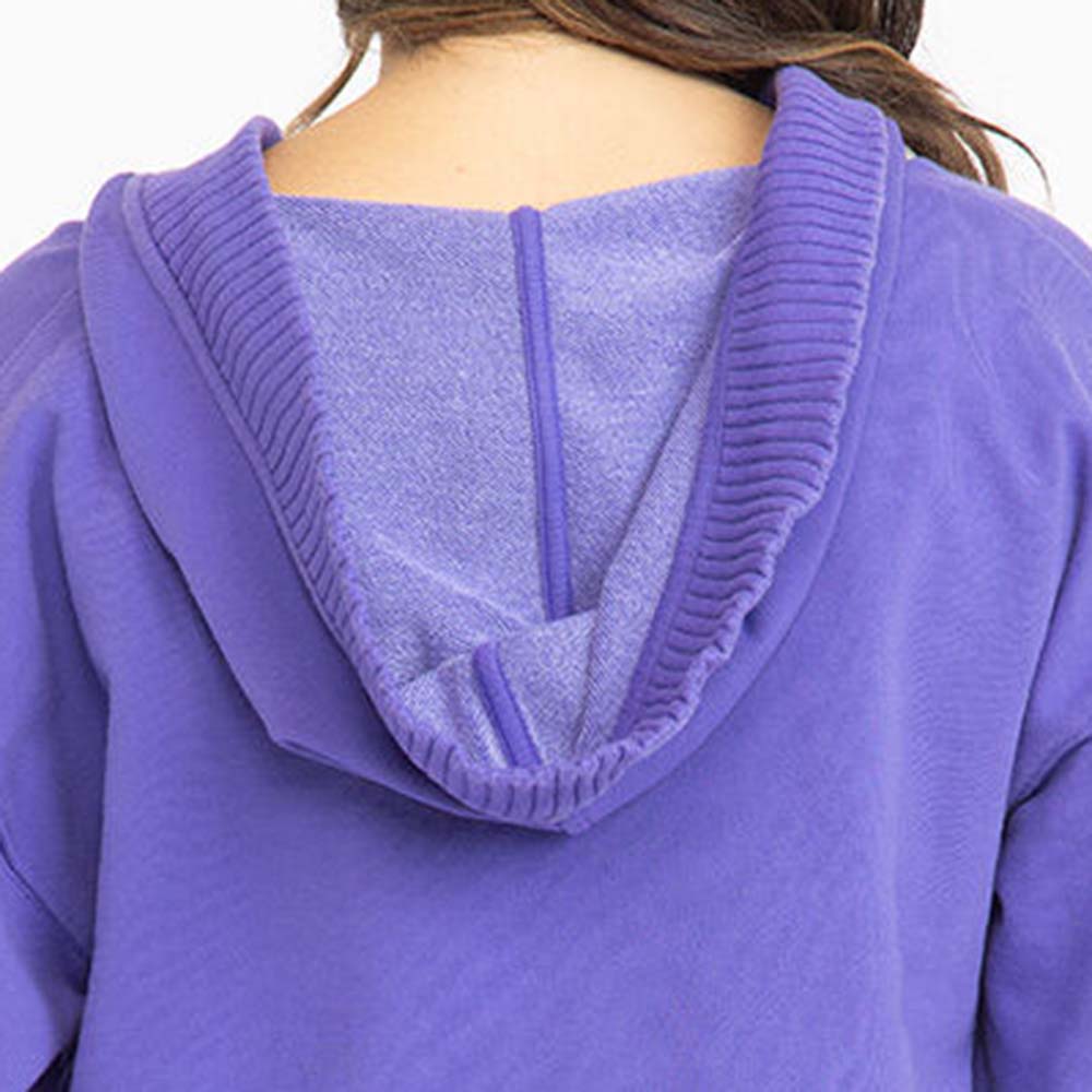 Single Color Pull Over Hoodie Women - Image 4