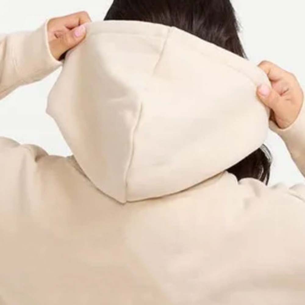 Single Color Pull Over Hoodie Women - Image 5