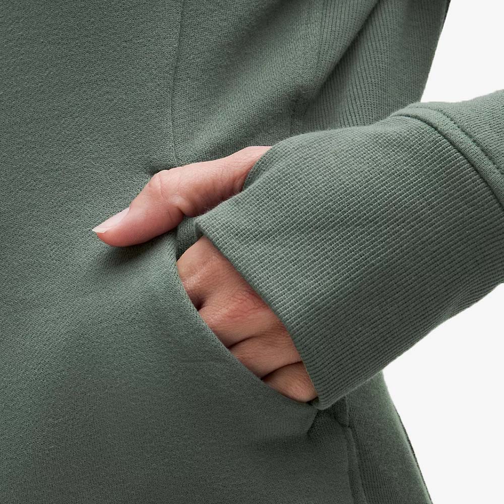 Single Color Zipper Hoodie Women - Image 5