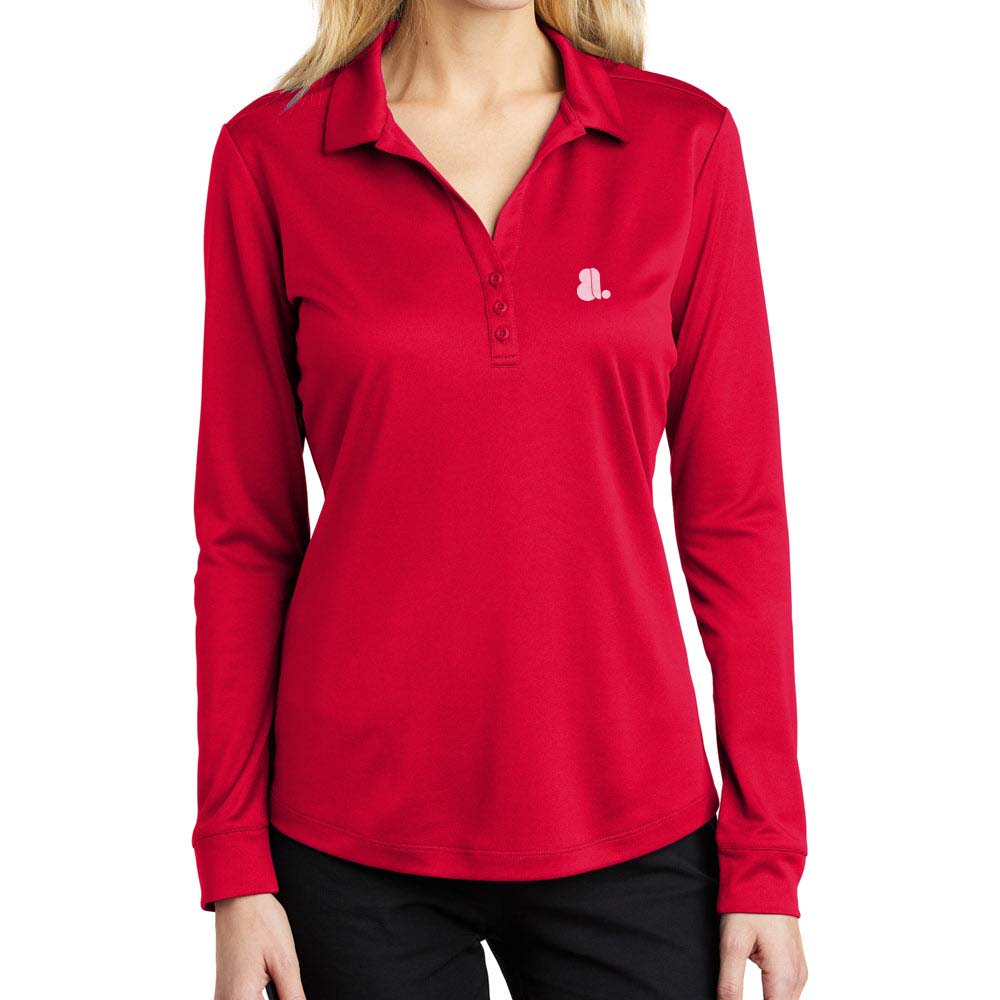Women Long Placket Sleeve T-Shirt