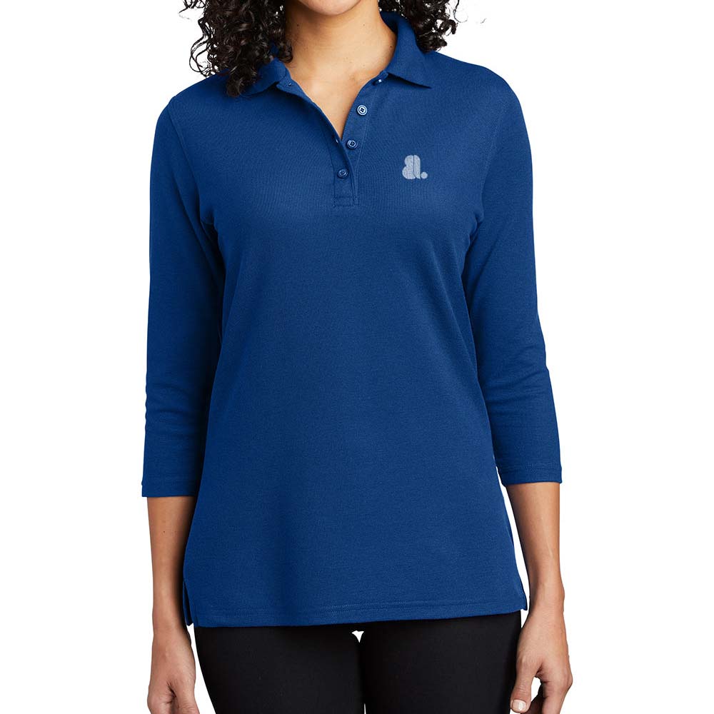 Women Long Placket Sleeve T-Shirt