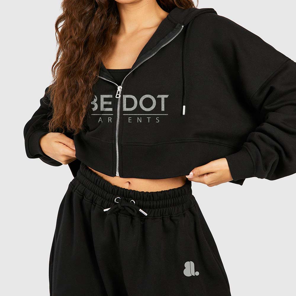 Acid Wash Zipper Track Suite Women - Image 3