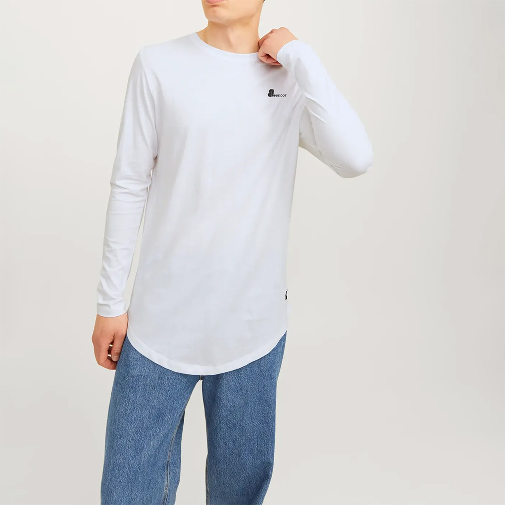 Men Longline Long Sleeve Tee