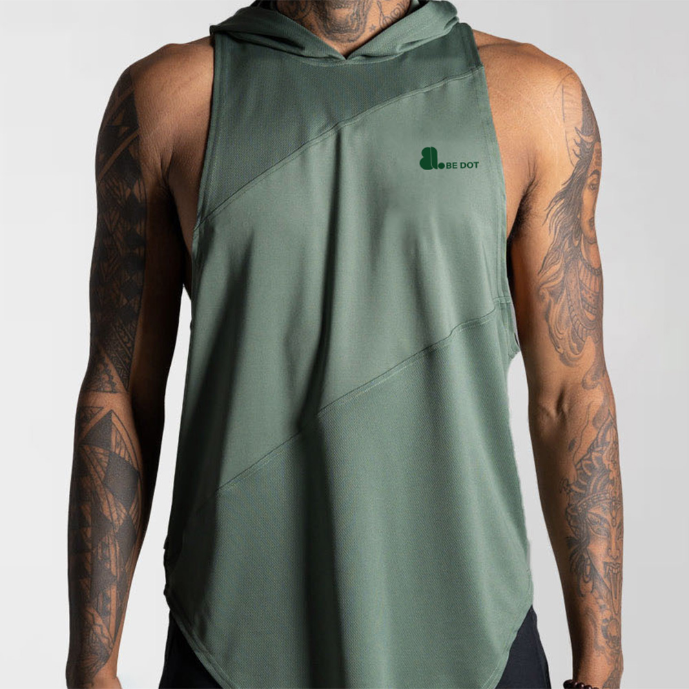 Men Hoodie Tank Top