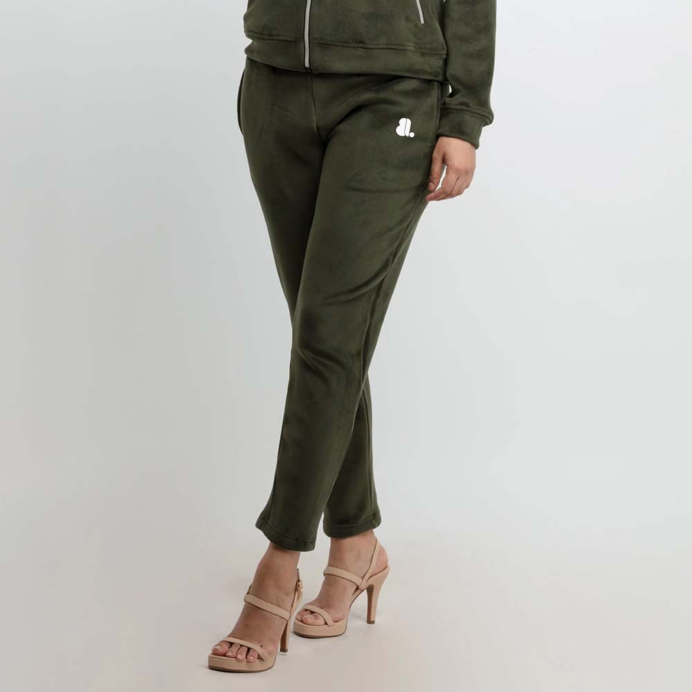 Single Color Zipper Track Suit Women - Image 6