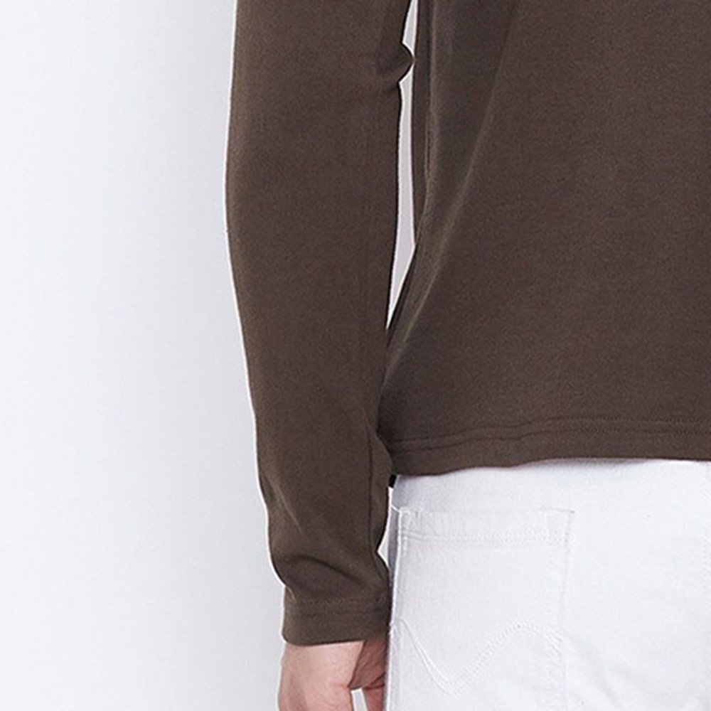 Men Turtle Neck Long Sleeve Tee - Image 6