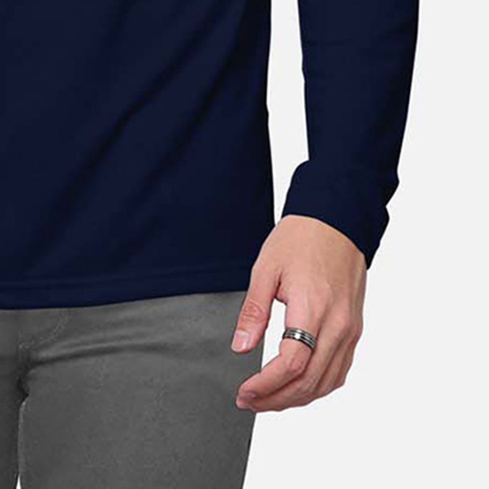 Men Turtle Neck Long Sleeve Tee - Image 6