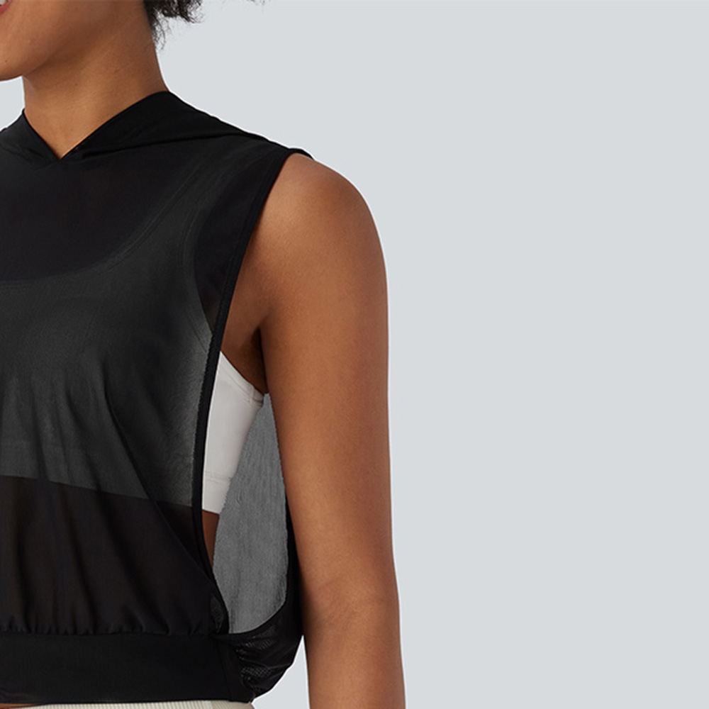 Women Hoodie Tank Top - Image 6