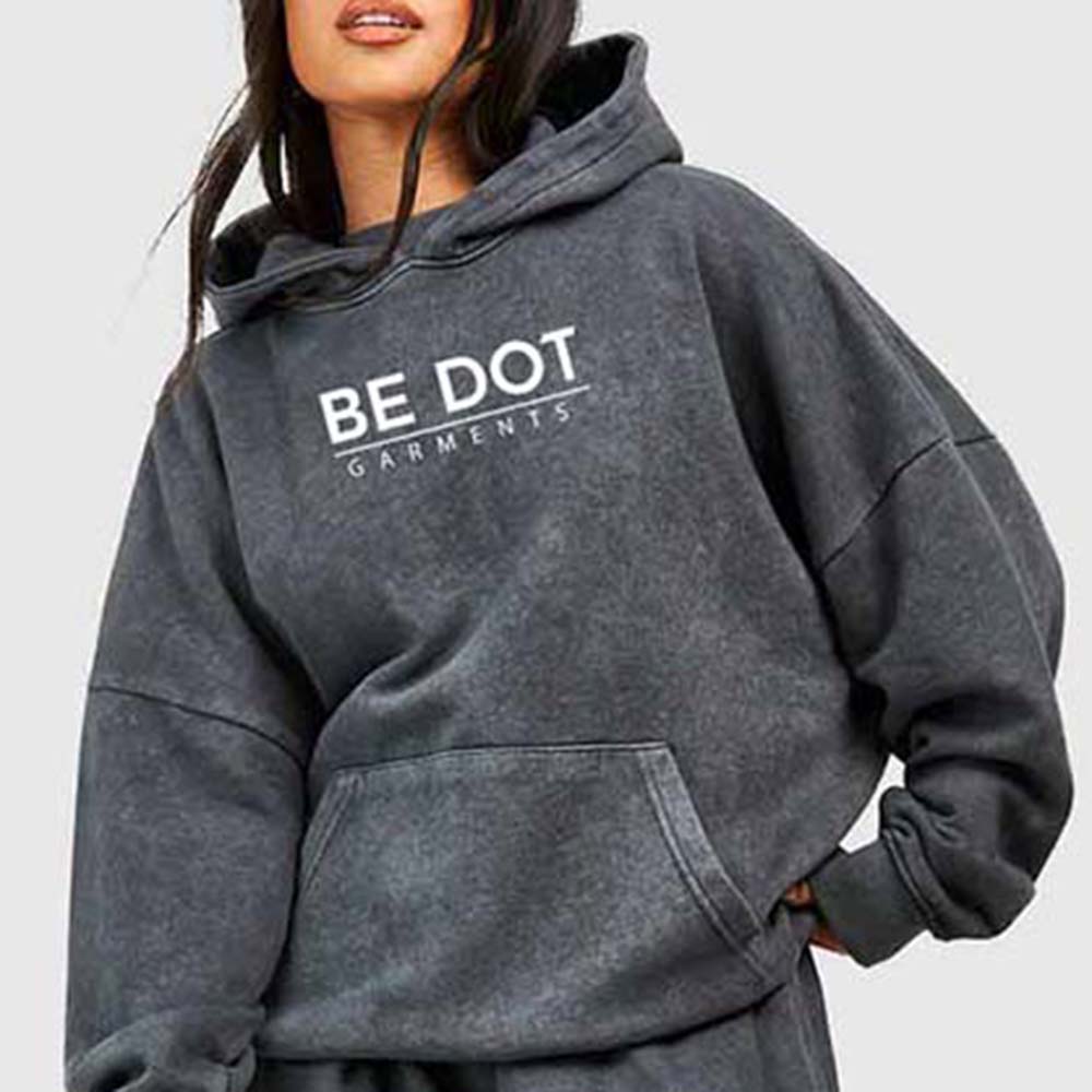 Acid Wash Pull Over Track Suit Women