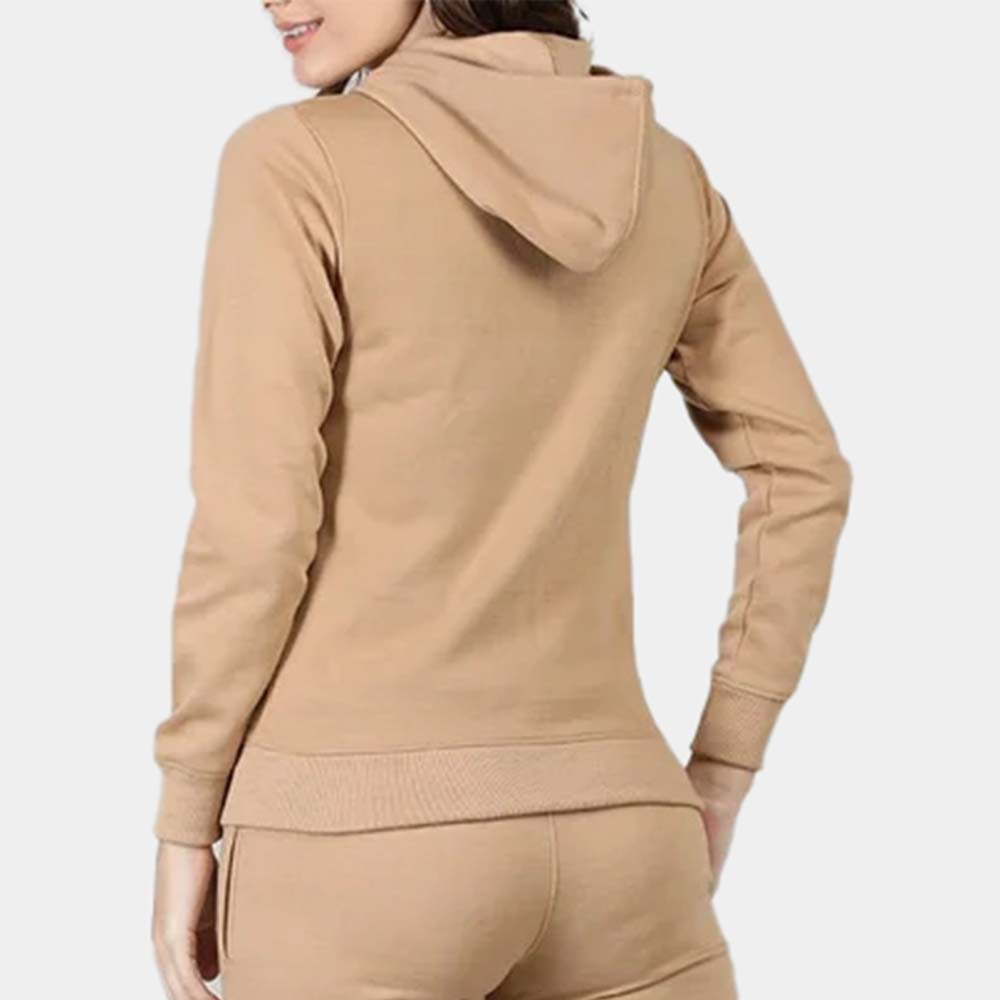 Single Color Zipper Track Suit Women - Image 6