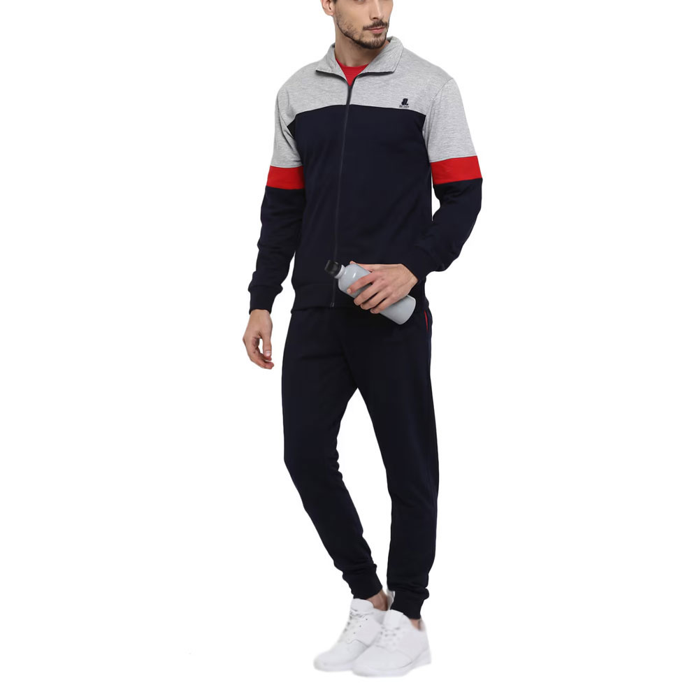 Block Zipper Track Suit Men