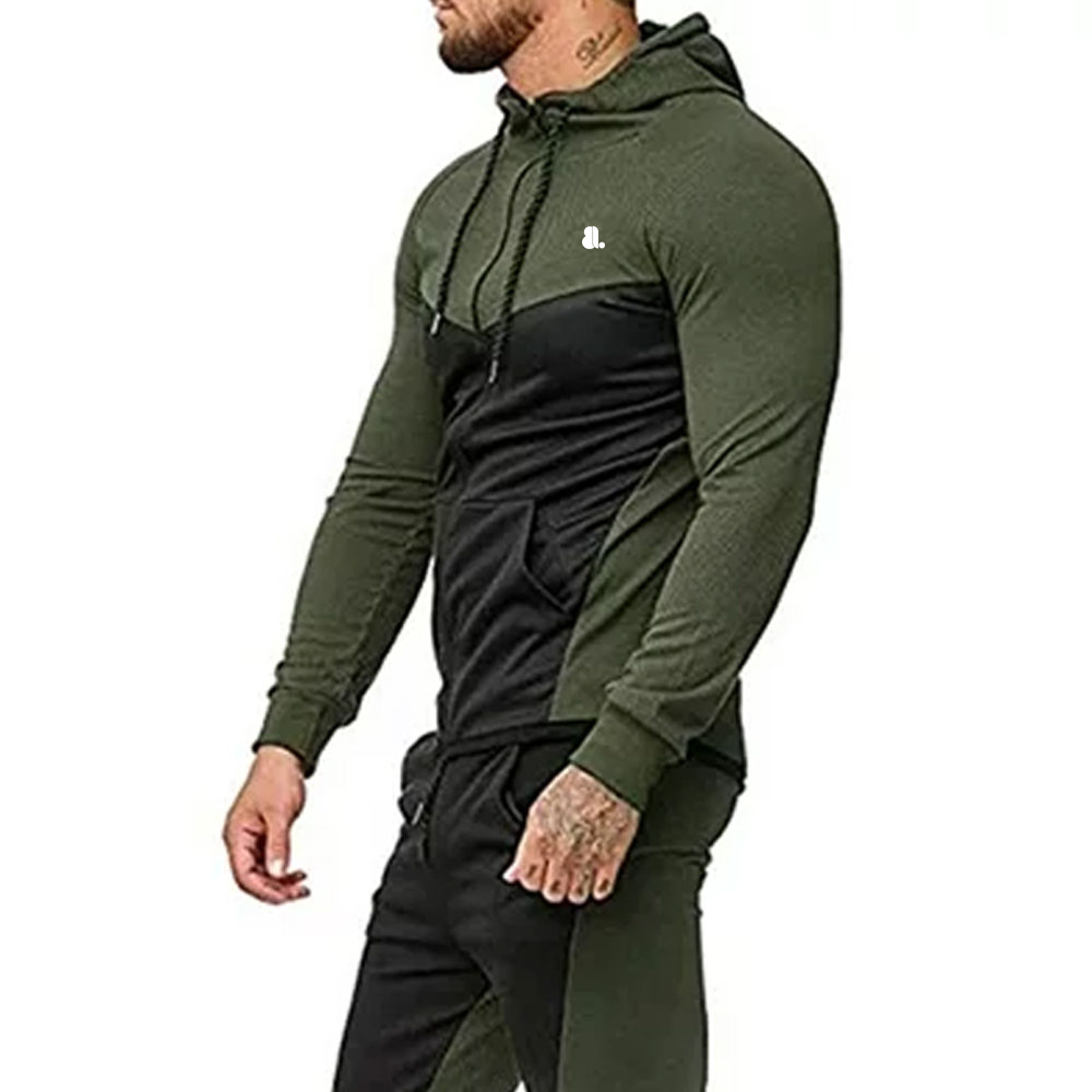 Block Zipper Track Suit Men