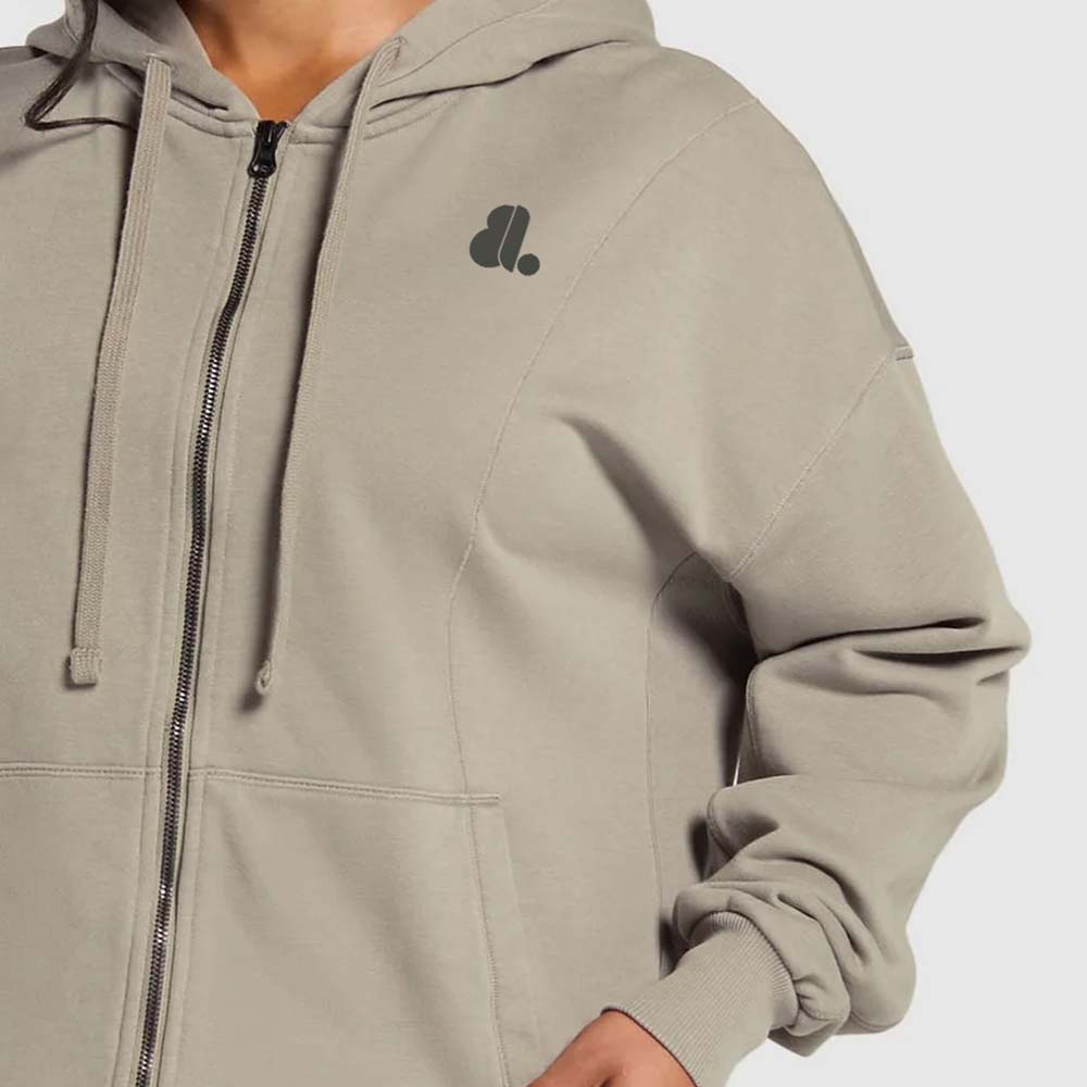 Single Color Zipper Track Suit Women - Image 6