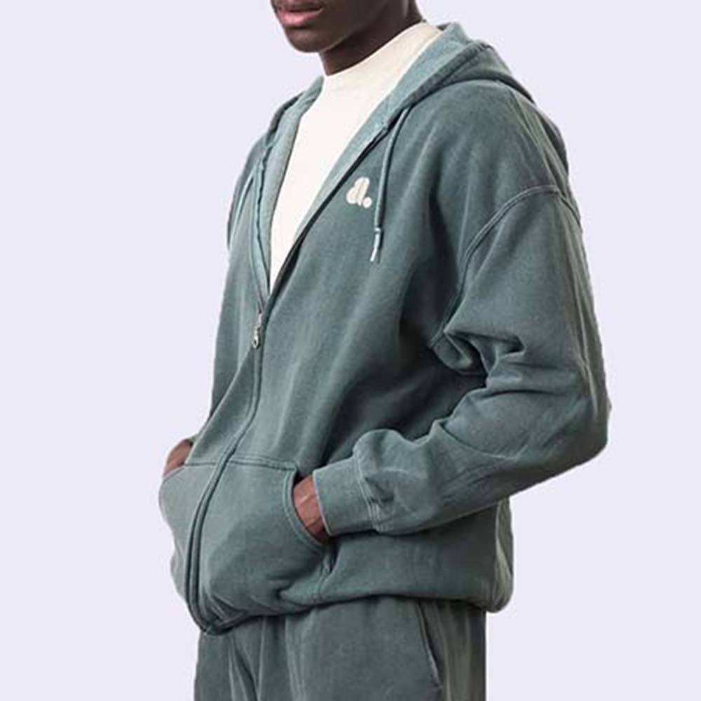 Acid Wash Zipper Track Suit Men - Image 6