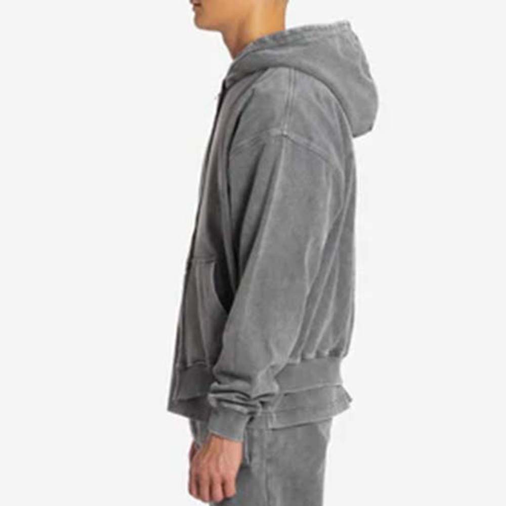 Acid Wash Zipper Track Suit Men - Image 4