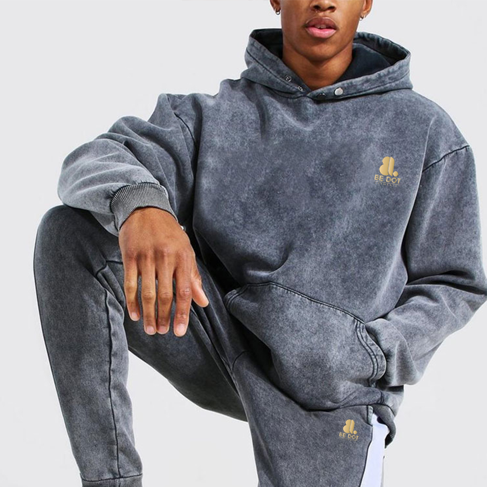 Acid Wash Pull Over Track Suit Men - Image 6