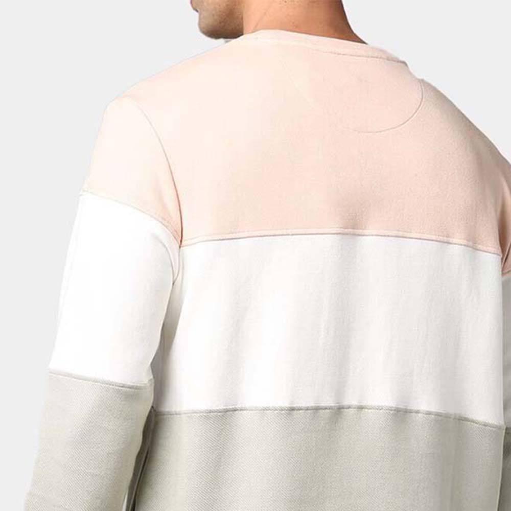 Men Block Sweat Shirt - Image 6