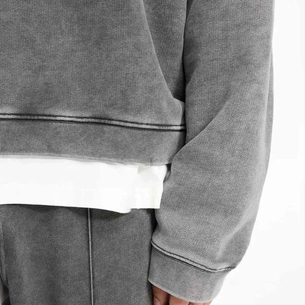 Men Acid Wash Sweat Shirt - Image 6