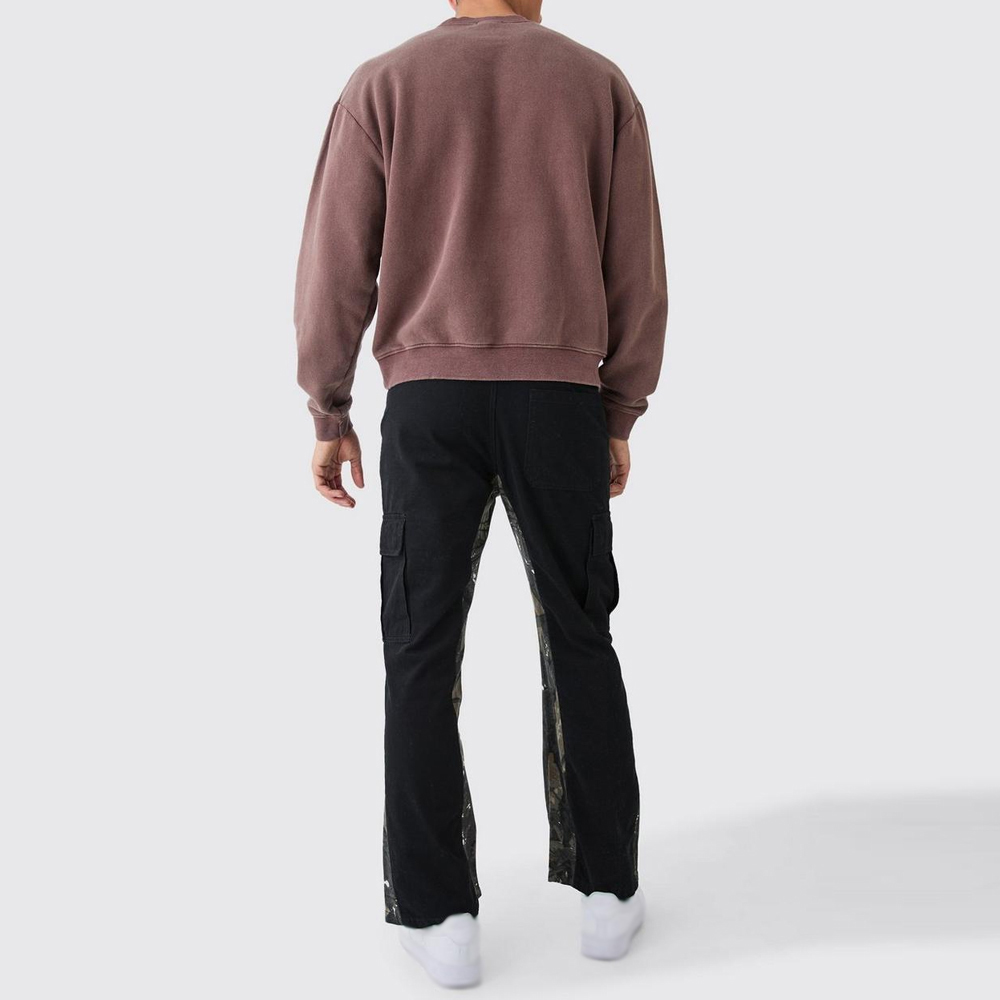 Men Acid Wash Sweat Shirt - Image 6