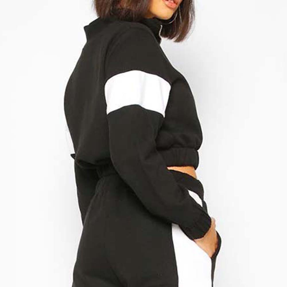 Block Zipper Track Suit Women - Image 6
