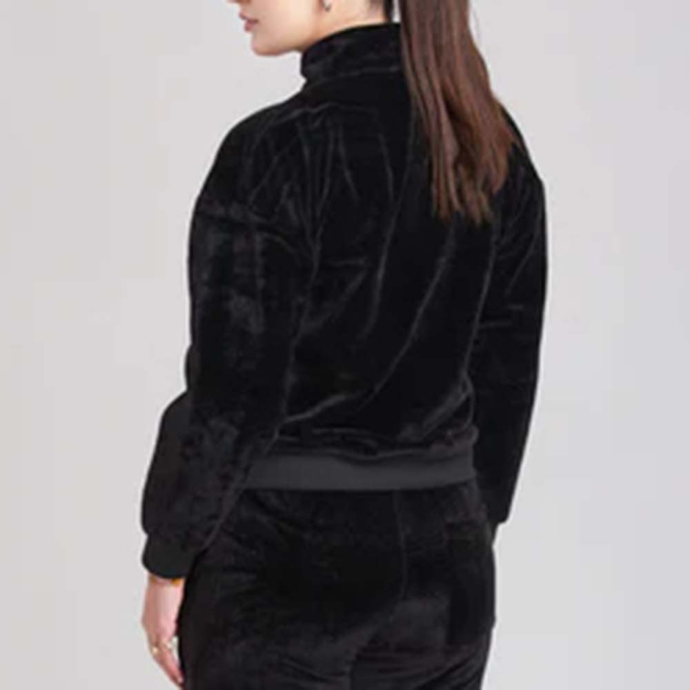 Single Color Zipper Track Suit Women - Image 6