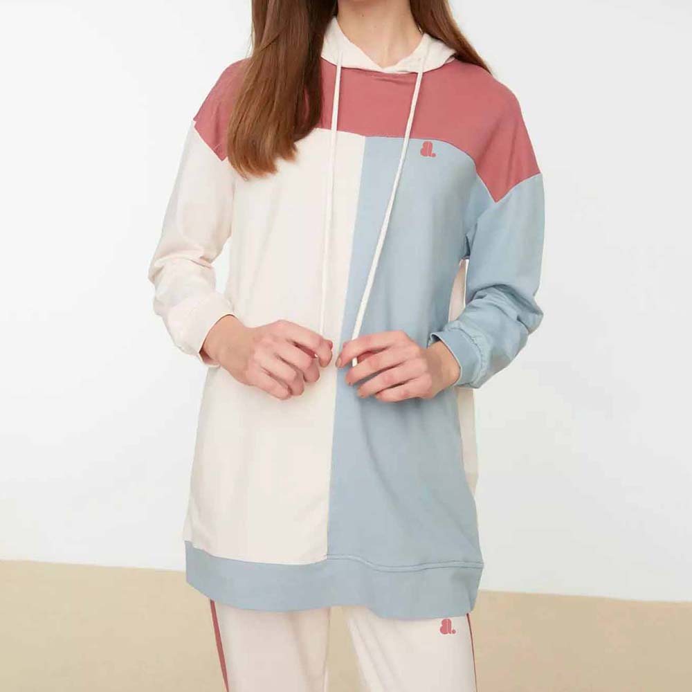 Block Pull Over Track Suit Women