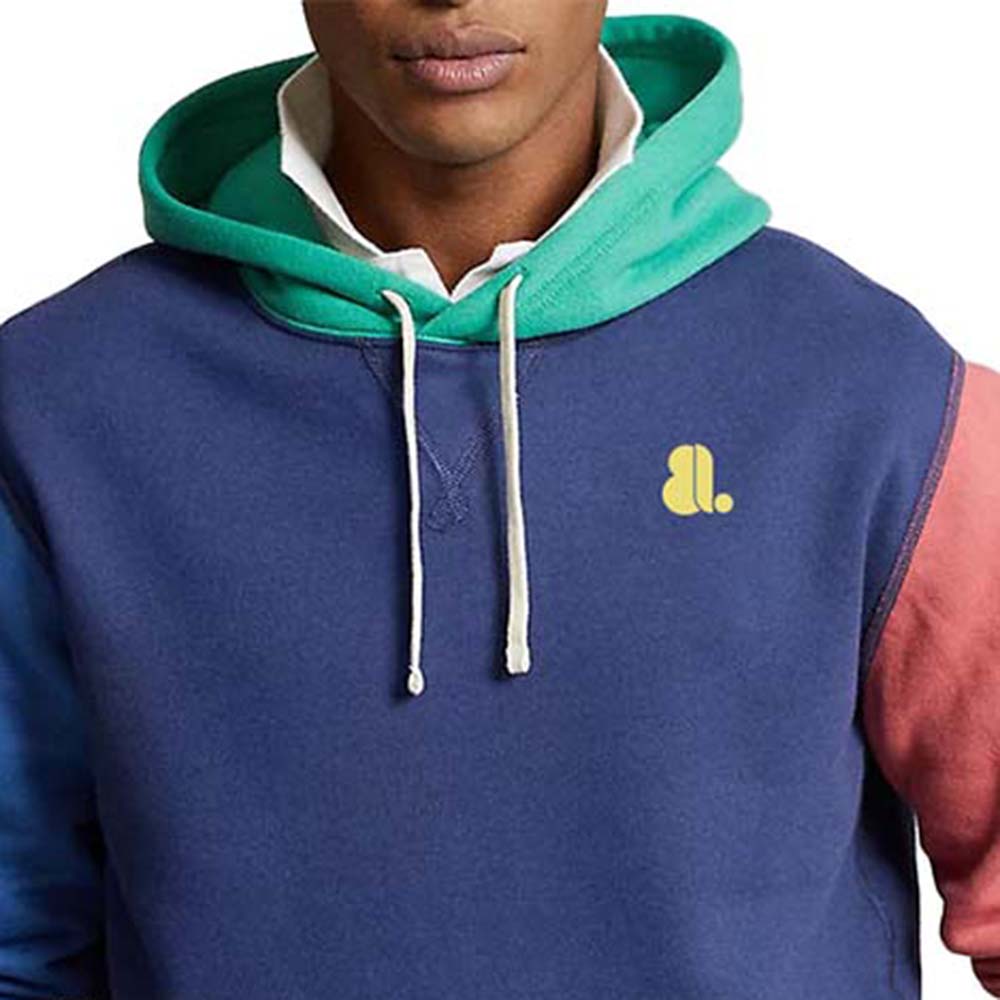 Block Pull Over Hoodie Men