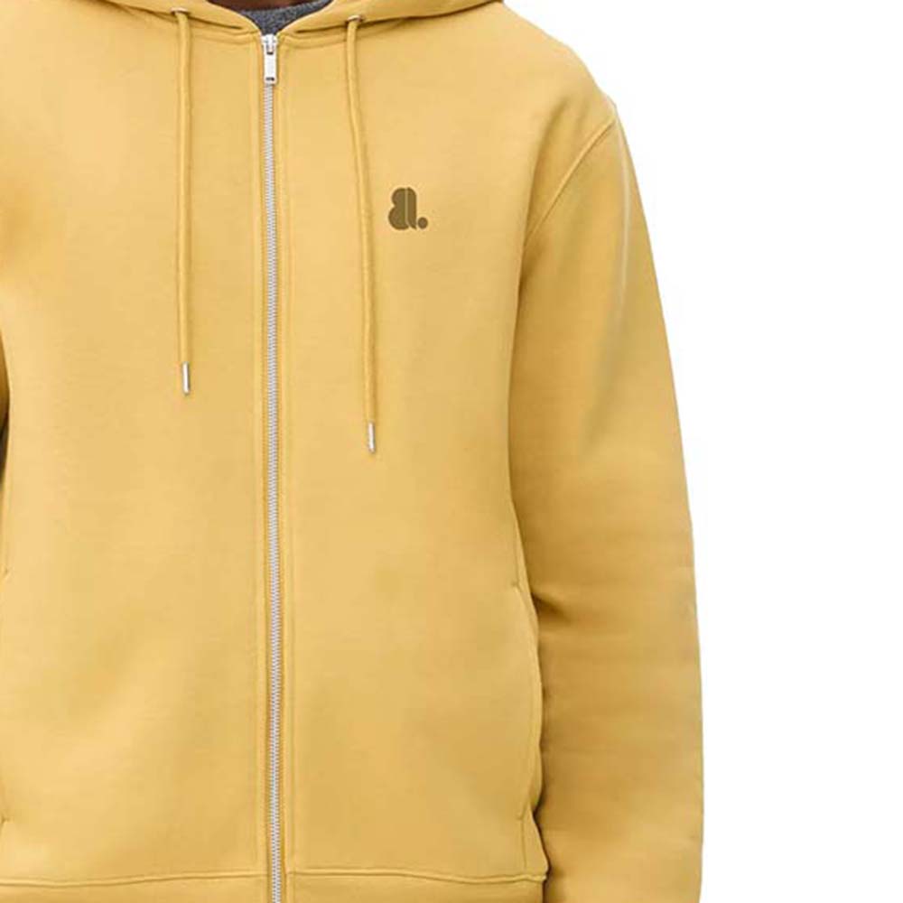Single Color Zipper Hoodie Men - Image 6