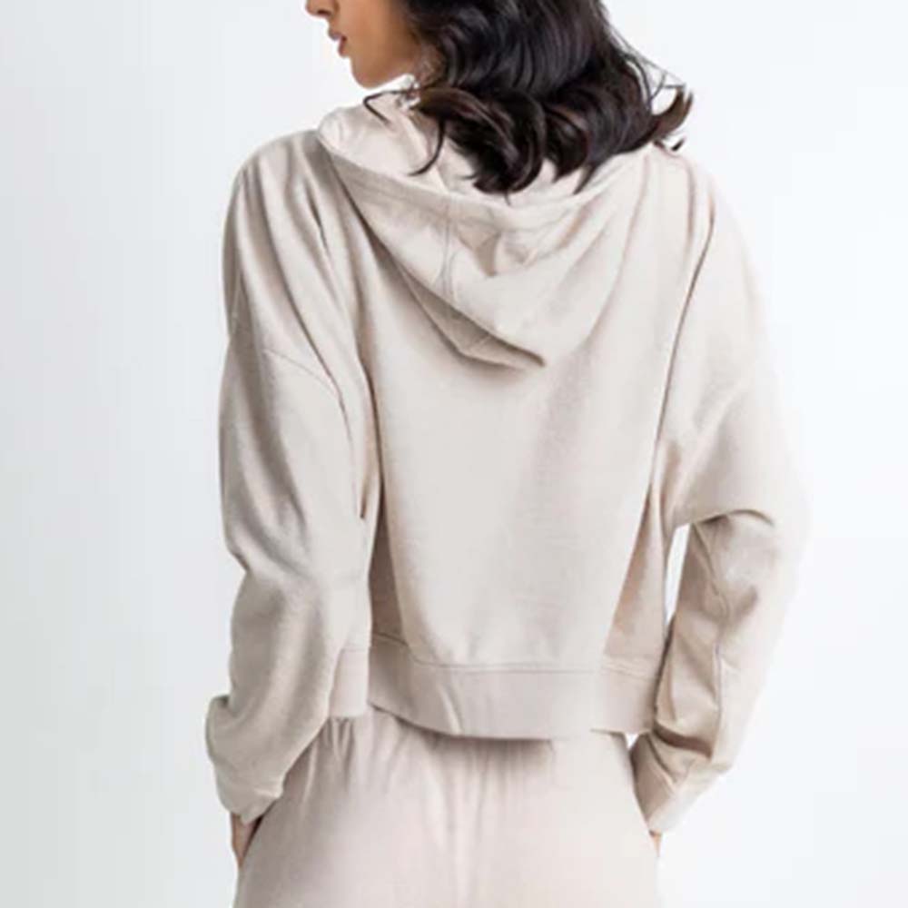Single Color Zipper Track Suit Women - Image 6