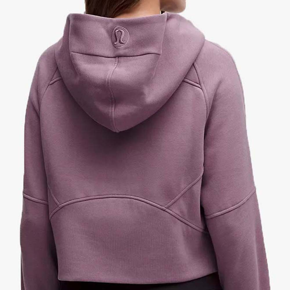 Single Color Zipper Hoodie Women - Image 6