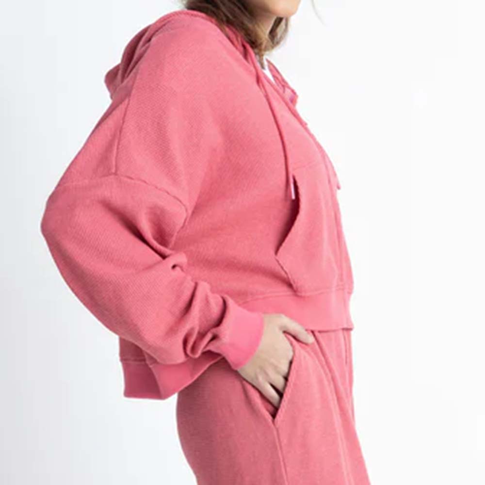 Single Color Zipper Track Suit Women - Image 6